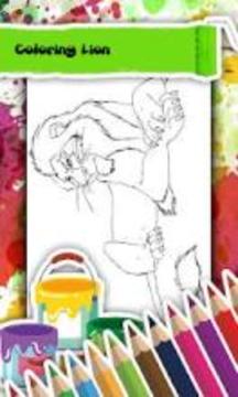 Lion Coloring Book游戏截图2