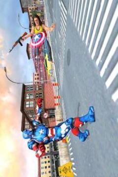 Superhero Captain Flying Robot City Rescue Mission游戏截图4