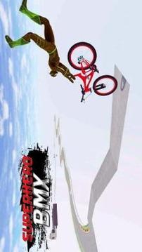 Spiderhero BMX Bicycle Stunt Superheroes Games游戏截图1