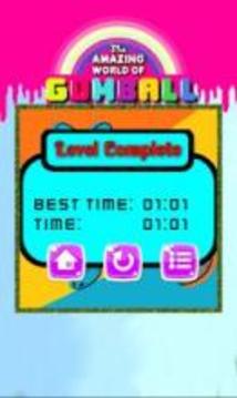 Gumball Sliding puzzle :slide puzzle game for kids游戏截图1