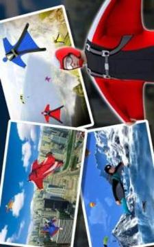 Sky Diving Simulator - Wing Suit Flying Air Stunts游戏截图1