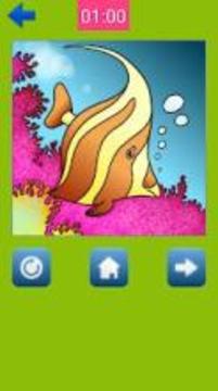 Sea Animal Puzzle游戏截图2