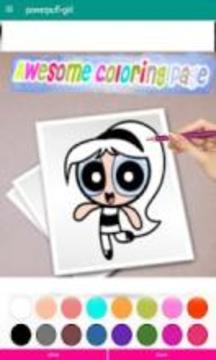 Powerpuff-Girls Coloring Book for kids游戏截图3