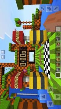 Super Sonic Parkour Race Mini-game. Map for MCPE游戏截图2