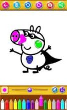 coloring book : Peepa Pig游戏截图2