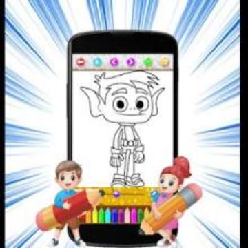 Teen Titans-GO: Coloring Book游戏截图2