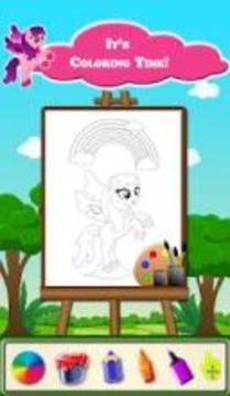 Baby Pony Kids Coloring Book游戏截图4