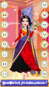 Indian Princess Stylist Dressup游戏截图3