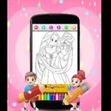 Coloring Princess Book For Kids游戏截图1