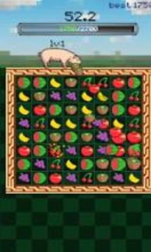 Pigs Like Fruits:Match3 Puzzle游戏截图1