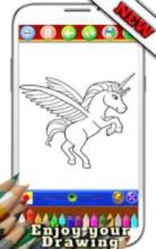 Unicorn Coloring Book New游戏截图3