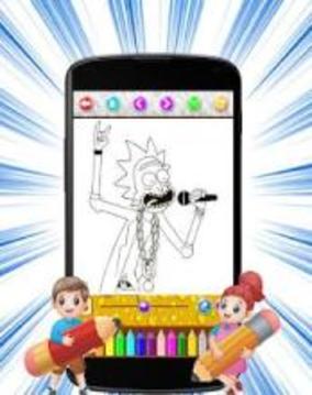 Rick and Morty: Coloring Pages游戏截图2