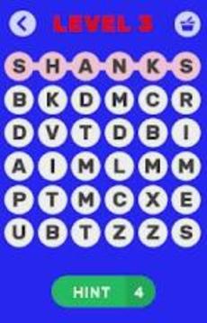 Word Search - One Piece游戏截图3