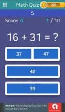 Math Quiz Game 3游戏截图5