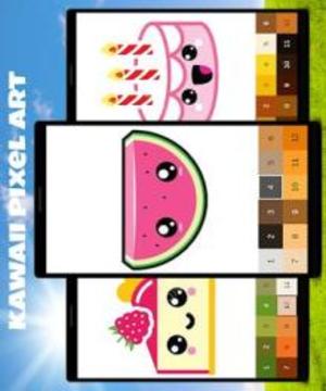 Kawaii Color by Number: Kawaii Pixel Art游戏截图3