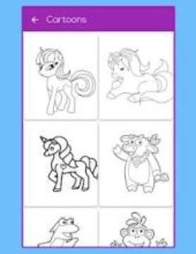 Unicorn coloring book for kids游戏截图1