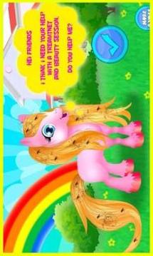 Rainbow Cute Pony Caring游戏截图4