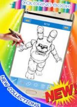 how to draw & coloring FNAF new collection游戏截图3