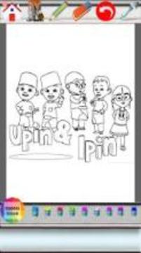 Upin Ipin Game Mewarnai游戏截图4