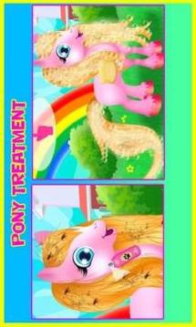 Rainbow Cute Pony Caring游戏截图3