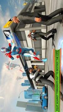 Flying Robot Amazing Super Hero City Rescue Heroes游戏截图2