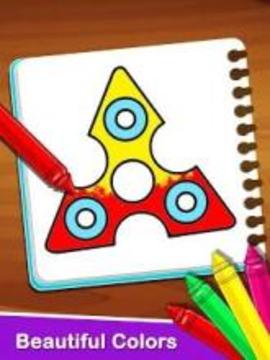 Fidget Spinner Coloring Book For Kids游戏截图1