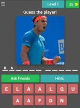 Guess the tennis player游戏截图1