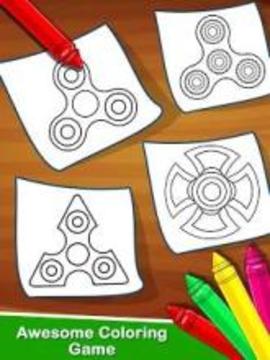 Fidget Spinner Coloring Book For Kids游戏截图2