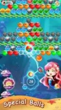 Mermaid Bubble Shooter Ball Pop: Fun Game For Free游戏截图2