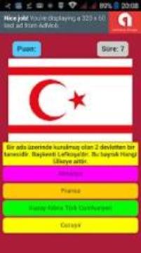 Ülkeler ve Bayrakları Bilgi Yarışması S1游戏截图4