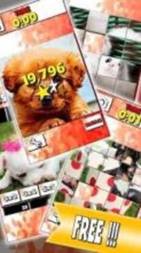 Puppy Slide Puzzle: baby animal free slider puzzle游戏截图2