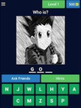 Guess The Character: HunterxHunter游戏截图5