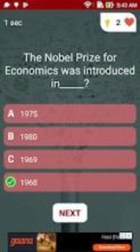 Nobel Prize Quiz游戏截图4