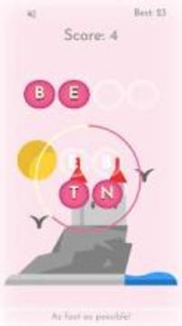 Brainy four - Four letters word puzzle game游戏截图3