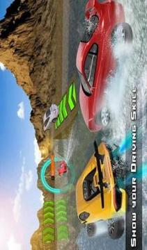 Water Surfer Car : Floating Car Driver Racing Game游戏截图5