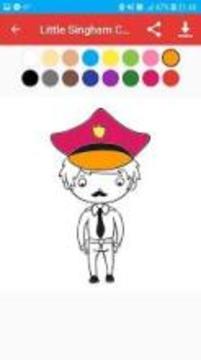 Little Singham Coloring Pages Educational Basics游戏截图4