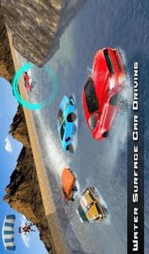 Water Surfer Car : Floating Car Driver Racing Game游戏截图3