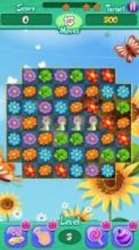 Blossom Crush - Best Flower Crush Mania Game游戏截图3