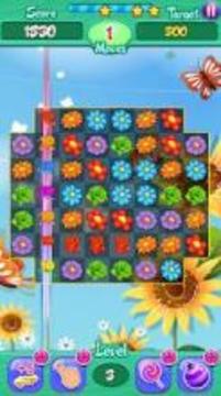 Blossom Crush - Best Flower Crush Mania Game游戏截图1