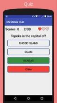 US states quiz游戏截图3
