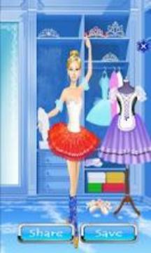 Frost Ballerina Fancy Princess Dress Up Game游戏截图1