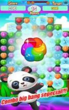 Jelly Pop Baby Panda - Match 3游戏截图3