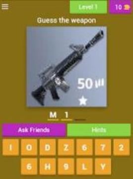 Fornite Weapons and Items Quiz游戏截图5