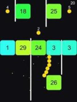 Crazy Block Wall - fun Dancing Balls Snake游戏截图1