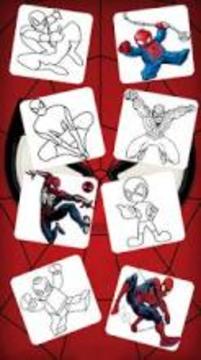 coloring amazing spider of mans game游戏截图2