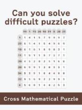 Cross Mathematical Puzzle游戏截图2