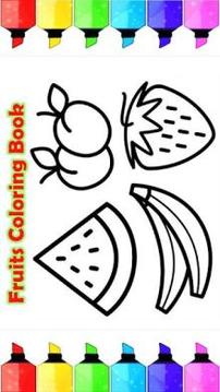 Fruit Coloring Book For kids游戏截图2