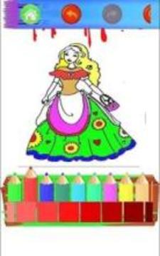 New Princess Paint Coloring Books游戏截图4