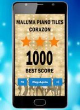 Maluma Piano Canción tiles *游戏截图1