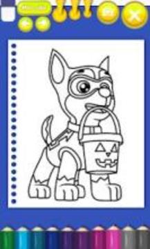 Paw Puppy Coloring Book游戏截图2